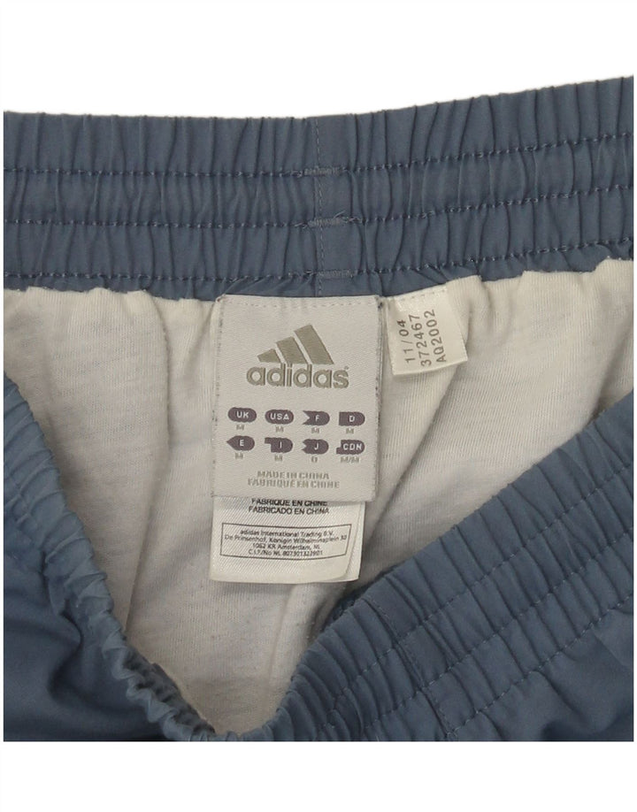 Pantaloncini sportivi da uomo Adidas in poliestere blu medio