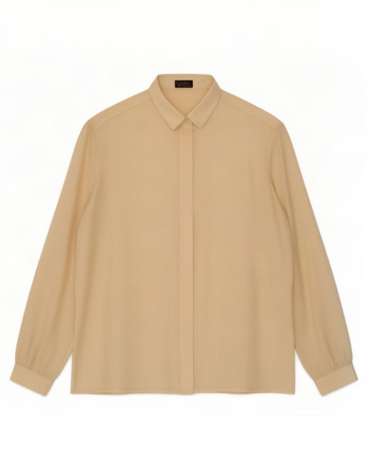 Camicetta da donna vintage taglia 45 grande beige