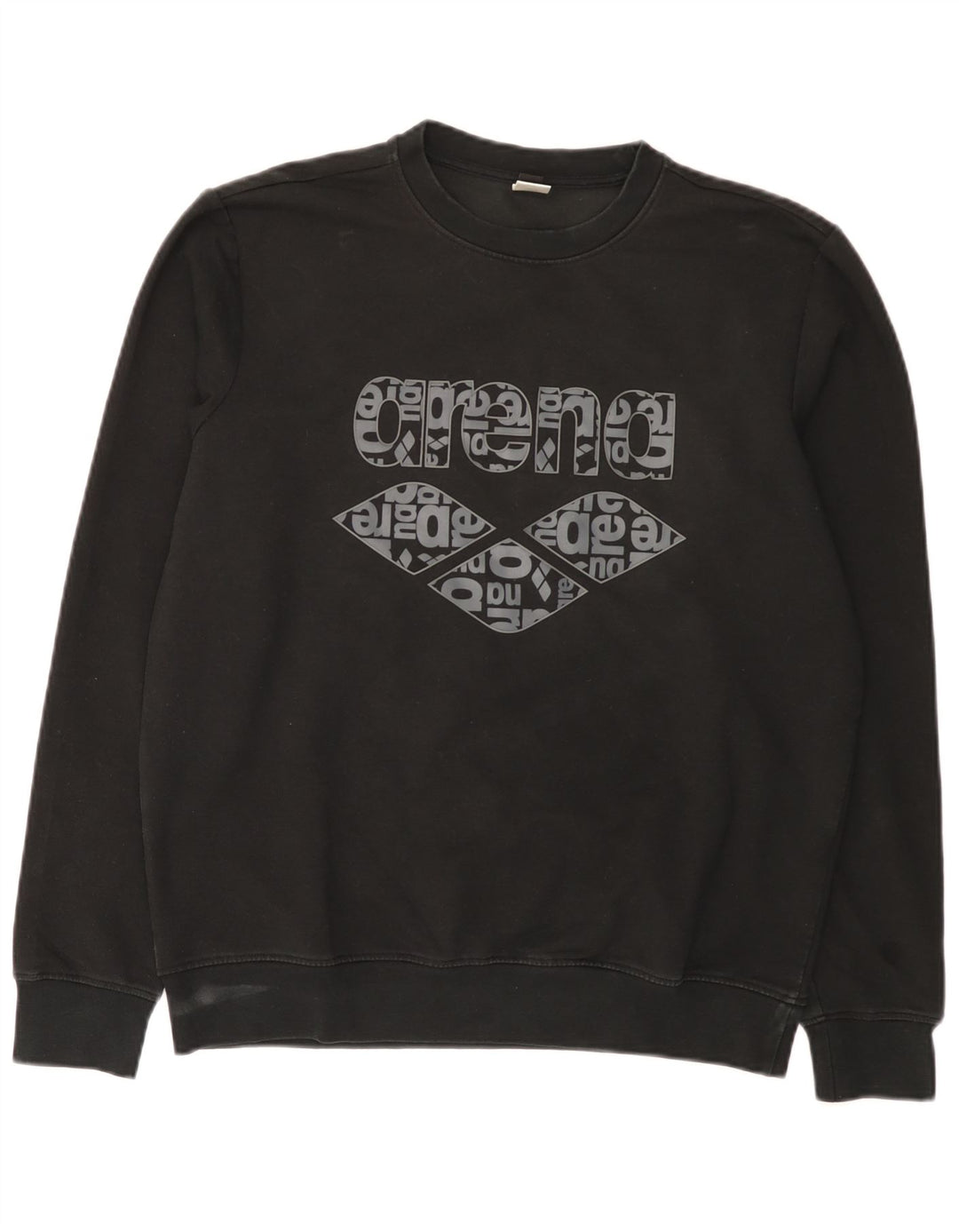 Felpa grafica da uomo Arena, maglione, poliestere nero medio