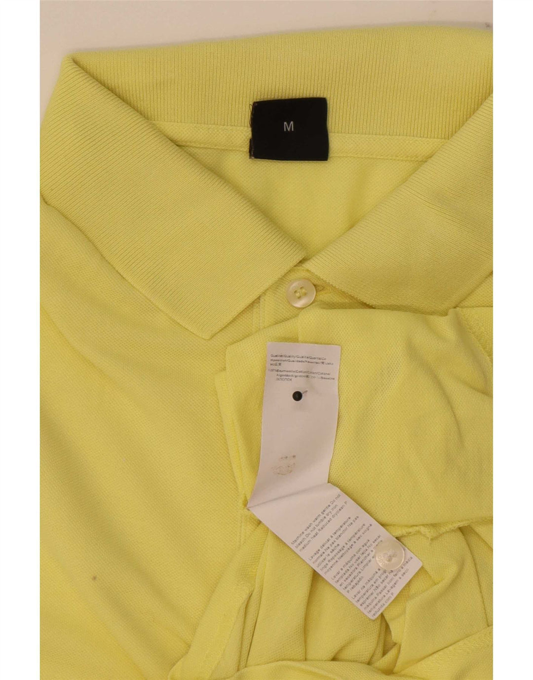 Polo da uomo Hugo Boss in cotone giallo medio