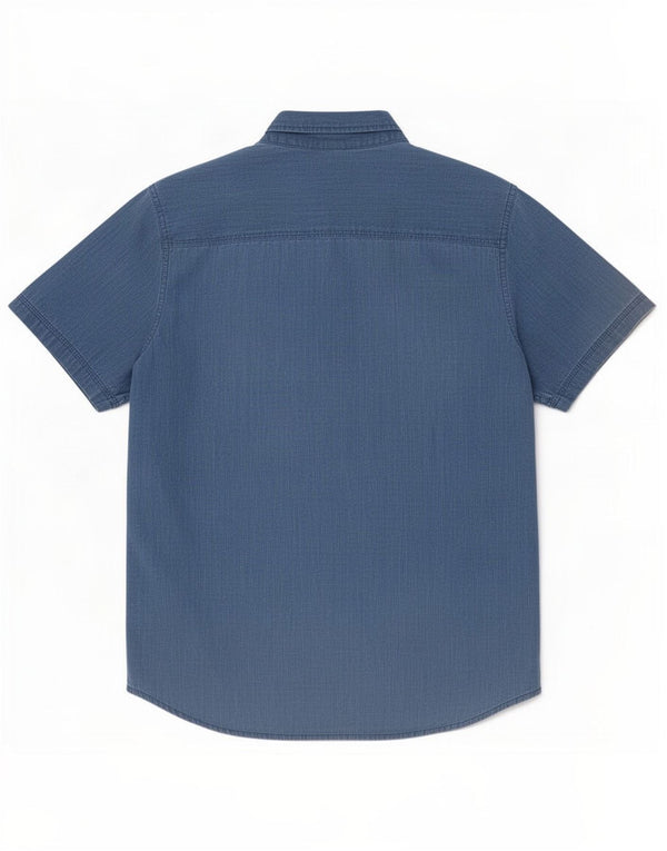 Levi's Camicia a maniche corte da uomo grande in cotone blu