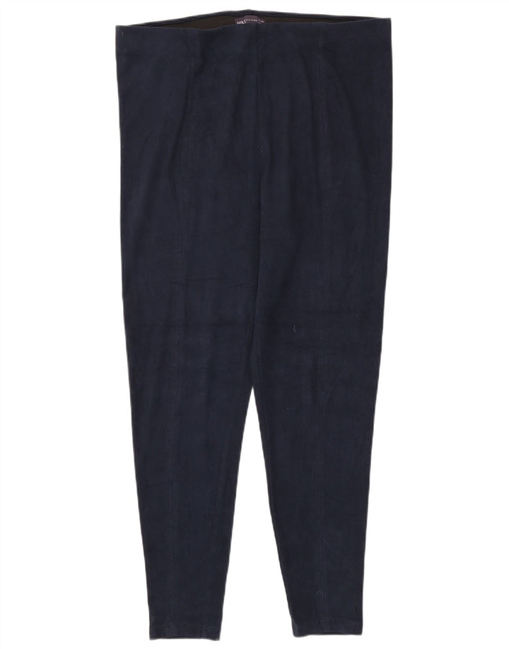 Leggings da donna Marks & Spencer UK 18 XL Poliestere blu navy
