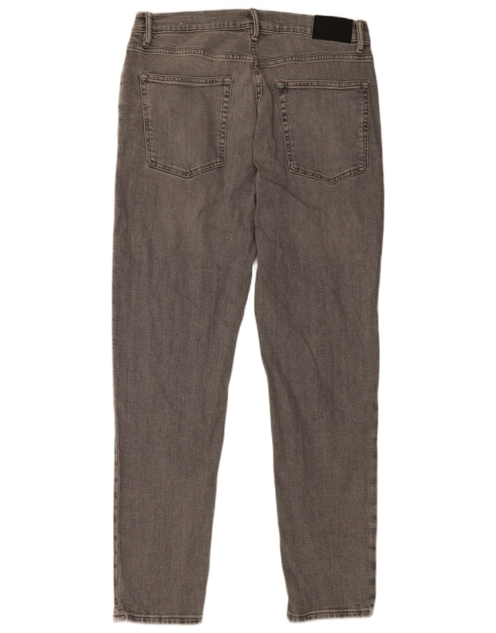 Jeans slim da uomo Zara EU 44 Large W34 L31 Cotone grigio