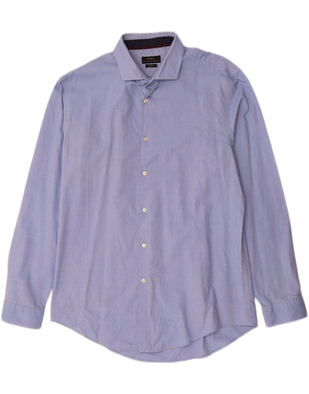 Camicia ZARA da uomo slim fit 2XL Blu