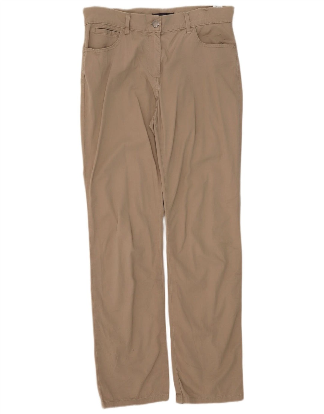 Pantaloni casual dritti da donna Marks & Spencer UK 12 Medium 32 L30 Beige