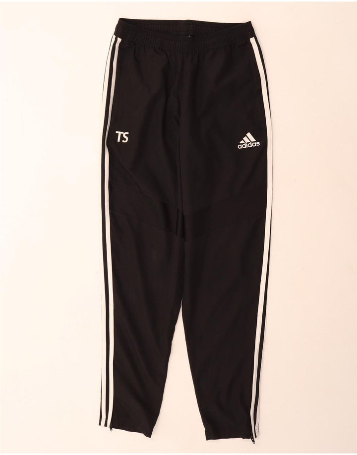 Pantaloni da tuta Adidas Climalite Graphic da uomo piccoli in poliestere nero