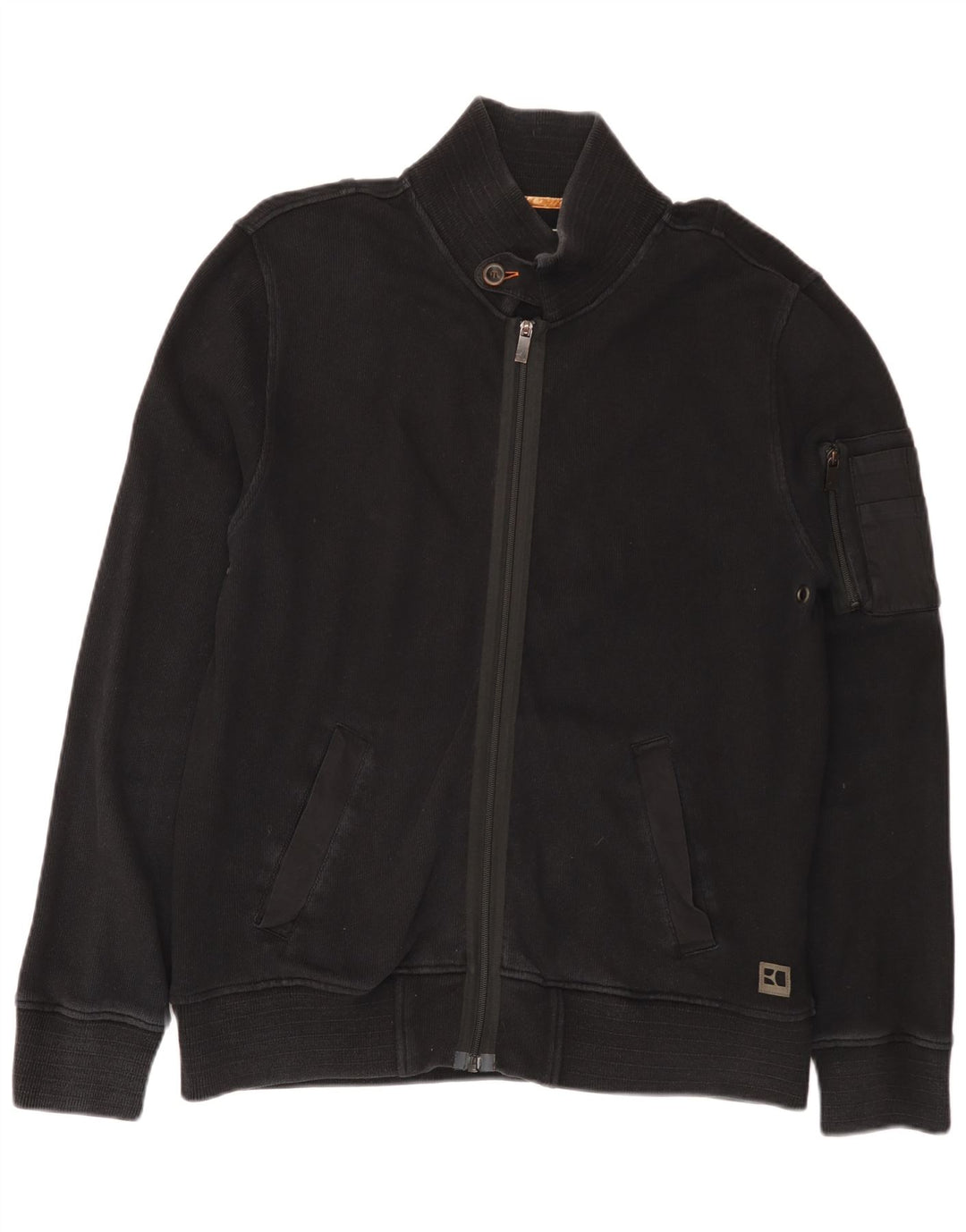 Giacca da ginnastica da uomo Hugo Boss XL in cotone nero