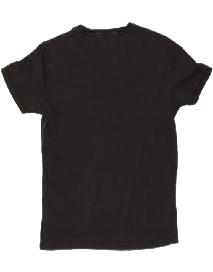 T-shirt da uomo Tommy Hilfiger Top piccola in cotone nero