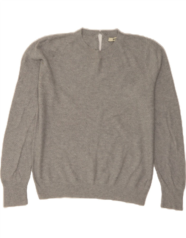 OASIS Womens Crew Neck Jumper Sweater UK 16 Large Grey Vintage Oasis and Second-Hand Oasis from Messina Hembry 