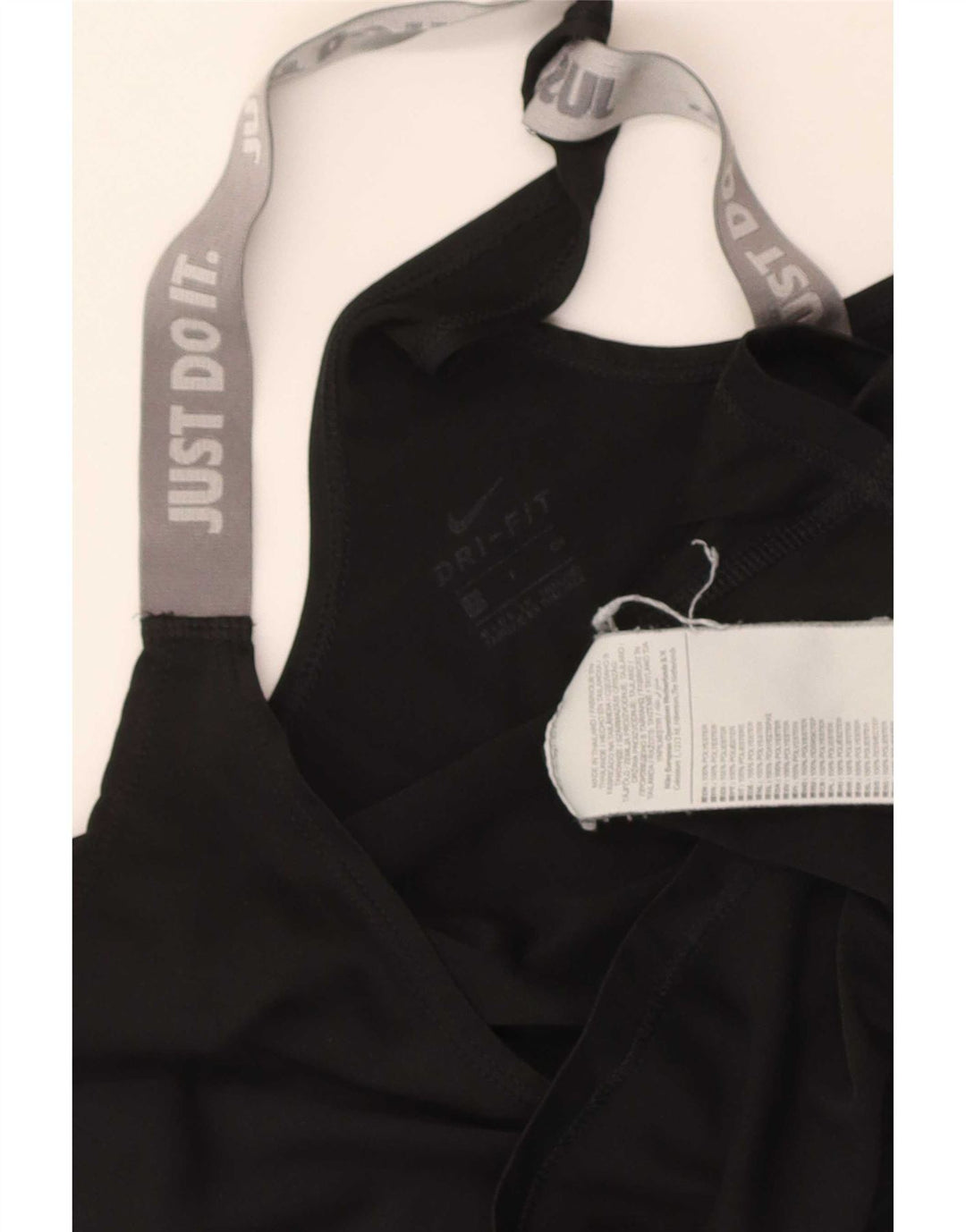Canottiera grafica da donna Nike UK 8 Small poliestere color block nero