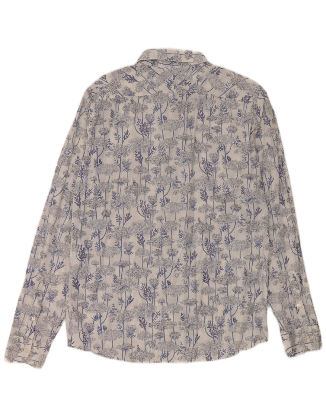 Camicia da uomo Robert Friedman grande cotone floreale blu