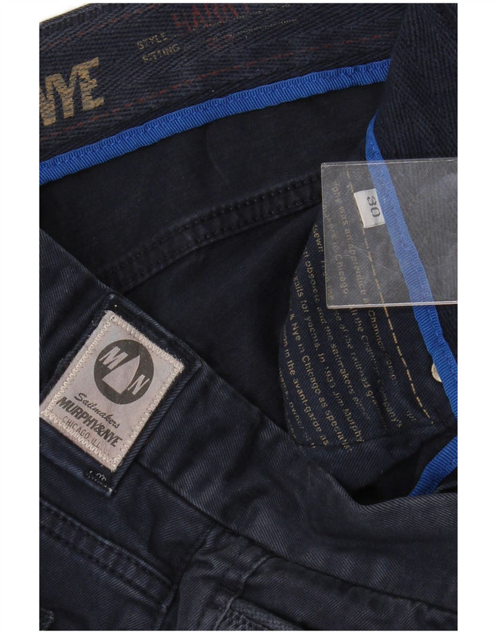 Pantaloni casual dritti da uomo MURPHY & NYE W30 L28 Blu navy