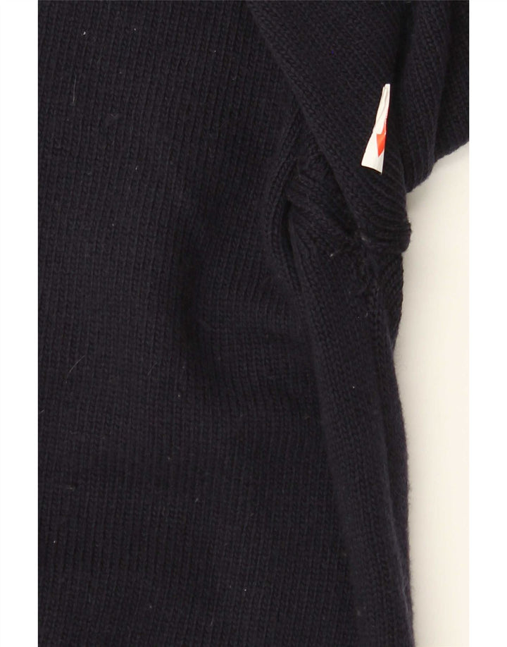 Maglione da uomo con scollo a barca Slam 2XL in lana blu navy