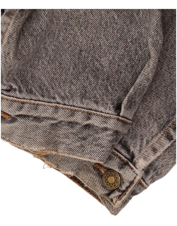Giacca di jeans vintage da uomo UK 42 XL Grigia
