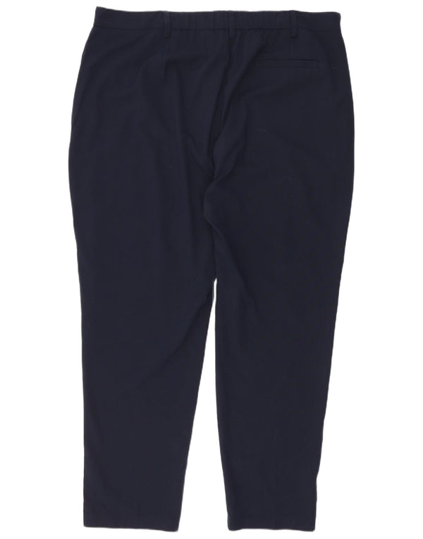 Pantaloni chino corti Marks & Spencer da donna UK 18 XL W36 L26 Blu navy