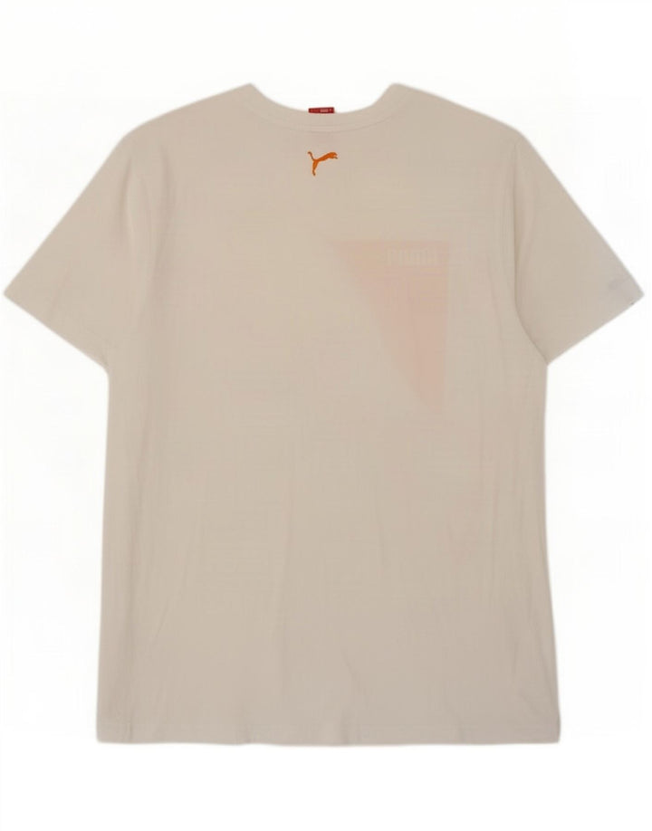 T-shirt grafica da uomo Puma Large bianca