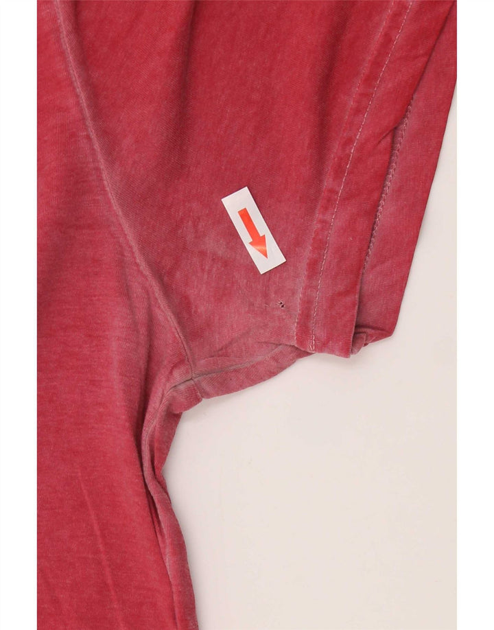 T-shirt grafica da uomo Gas Top grande rossa