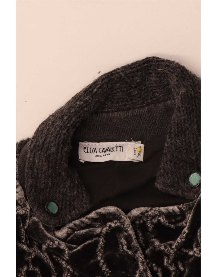 Soprabito da donna Elisa Cavaletti UK 10 Small Grey Paisley
