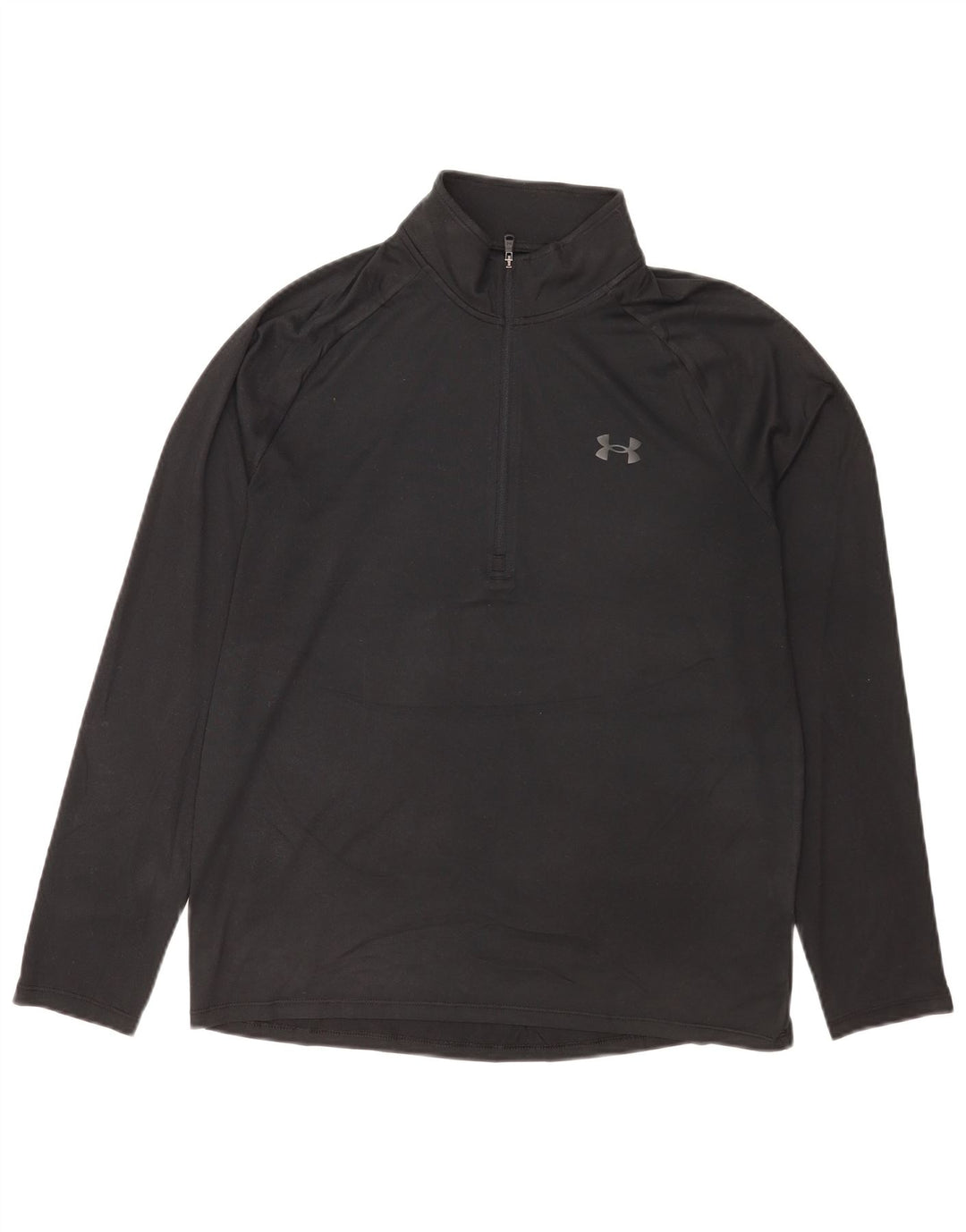 Top da tuta pullover con zip da uomo Under Armour, colore nero medio