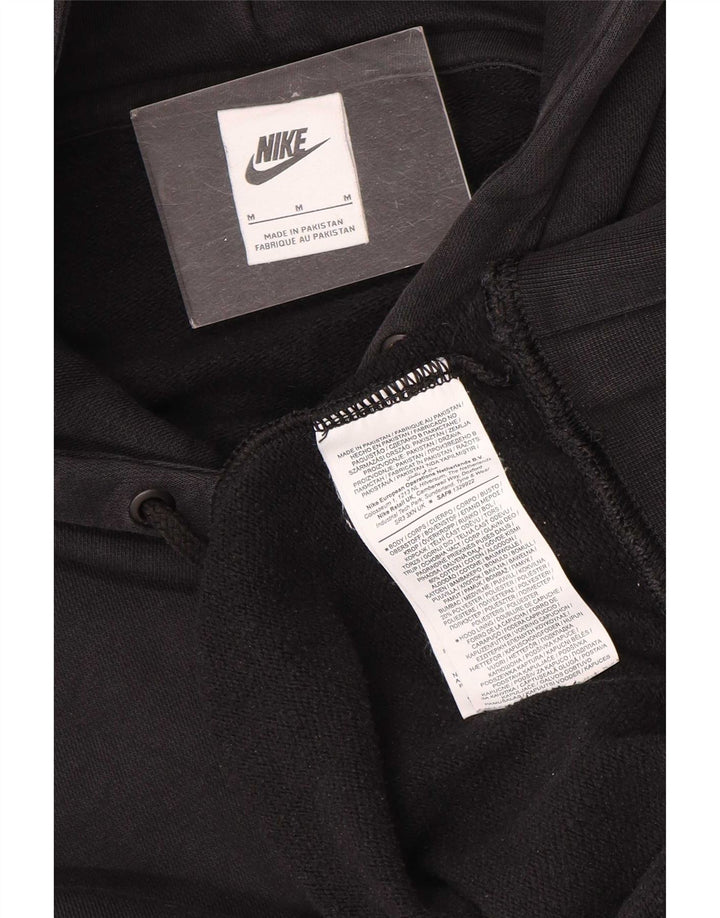 Felpa con cappuccio oversize da donna Nike UK 14 cotone medio nero