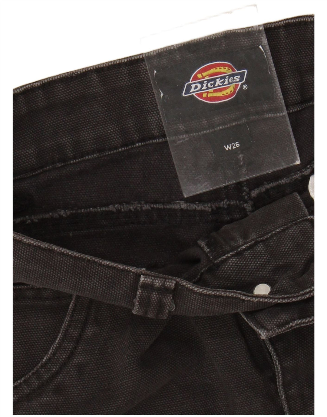 Pantaloncini cargo da donna a vita alta Dickies W26 piccoli in cotone nero