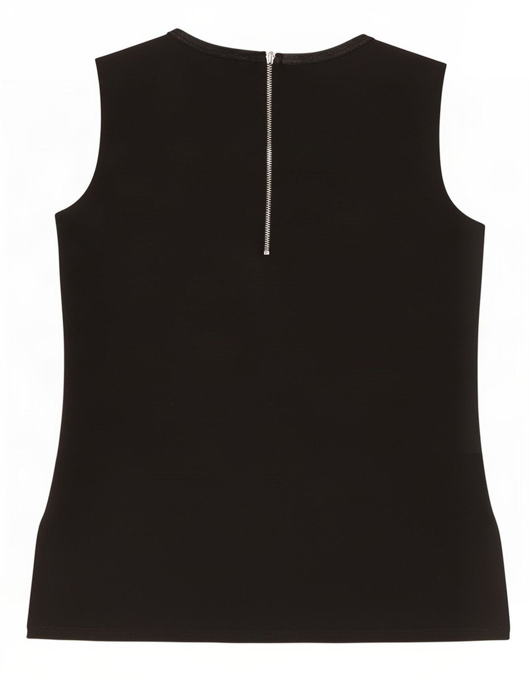 Top Zara senza maniche con grafica da donna, taglia UK 10, piccola, in poliestere nero