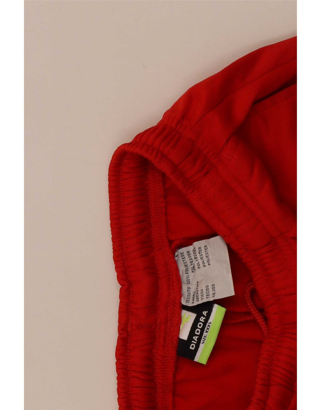 Pantaloncini sportivi Diadora da bambino 7-8 anni 3XS Poliestere rosso