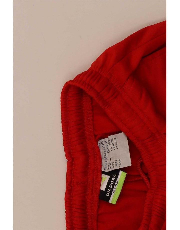 Pantaloncini sportivi Diadora da bambino 7-8 anni 3XS Poliestere rosso