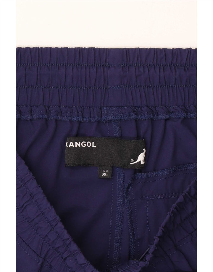 Pantaloncini sportivi cargo da uomo Kangol XL in nylon blu navy