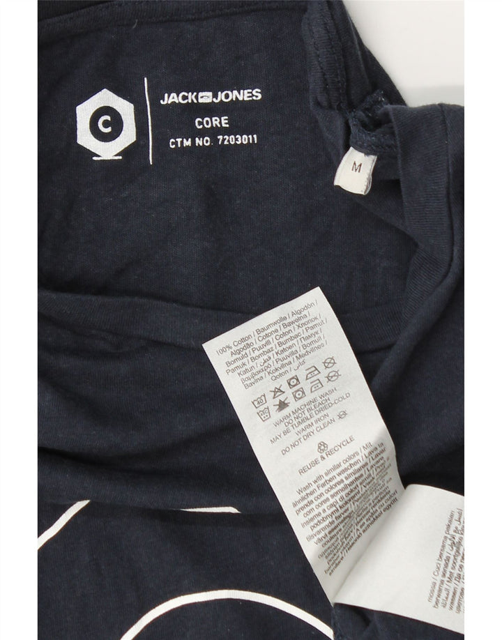 JACK & JONES T-shirt grafica da uomo in cotone medio blu navy