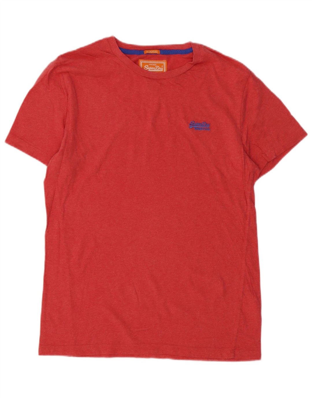 T-shirt da uomo SUPERDRY Top grande in cotone rosso