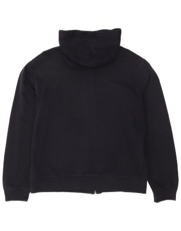 Maglione con cappuccio e zip da donna Marks & Spencer UK 12 cotone blu navy medio