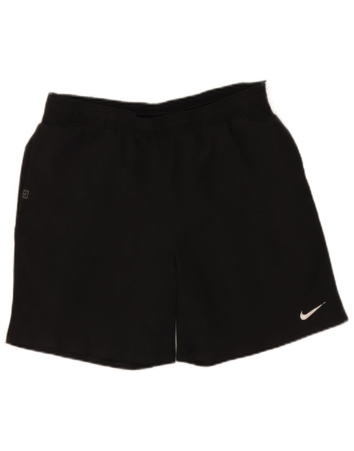 Pantaloncini sportivi Nike Dri Fit da uomo, poliestere medio nero
