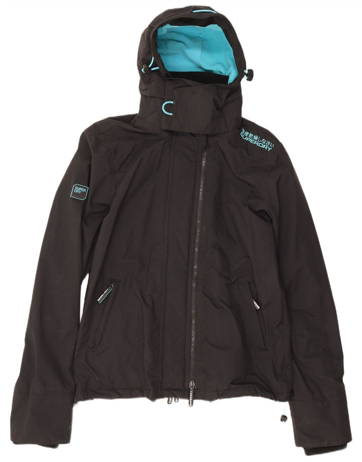 Giacca a vento con cappuccio da uomo Superdry Windcheater UK 38 media nera