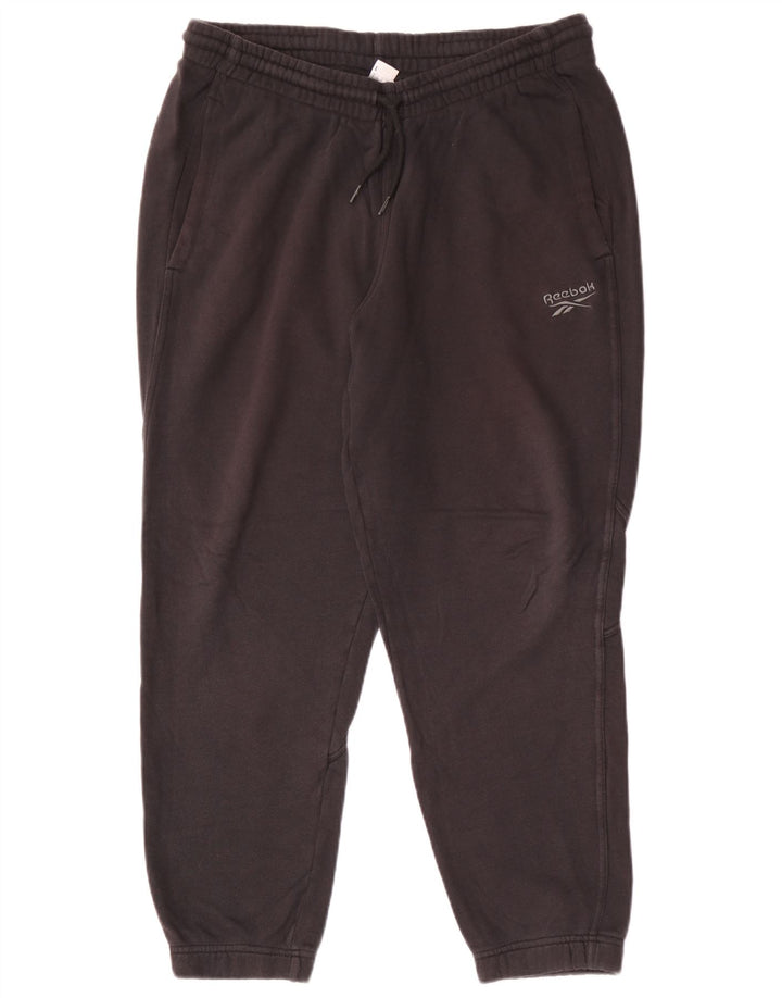 Pantaloni da tuta da uomo Reebok Joggers Large in cotone nero