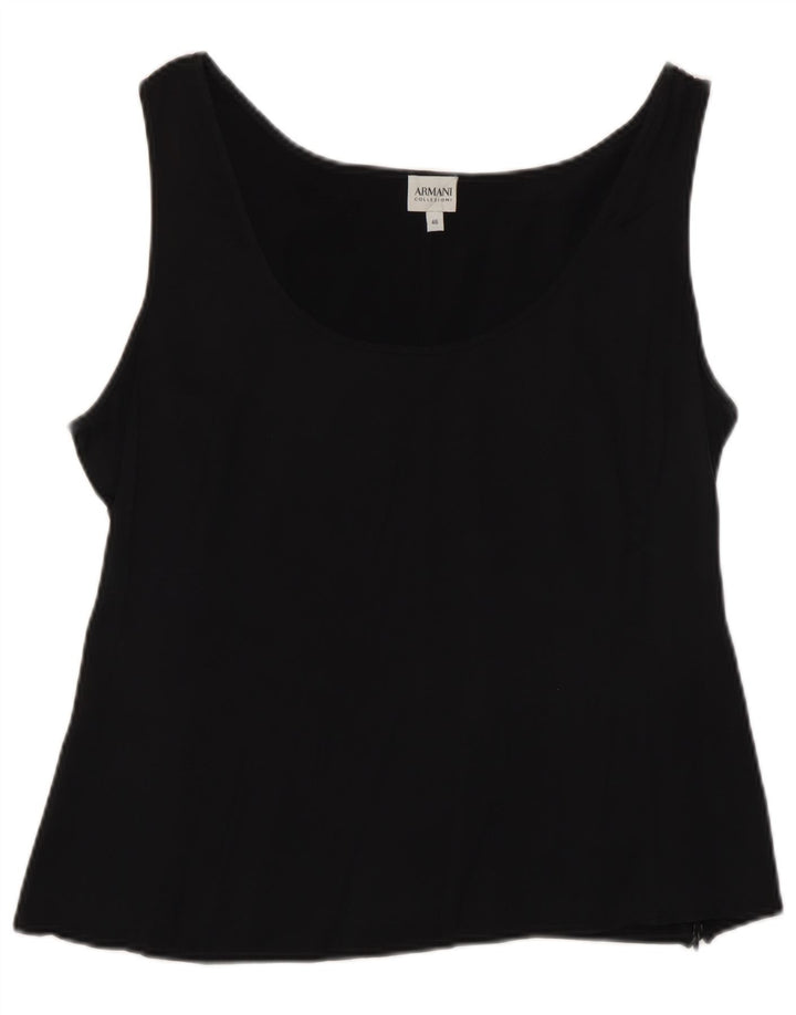 Armani Collezioni Camicetta senza maniche da donna Top IT 46 Large Nero