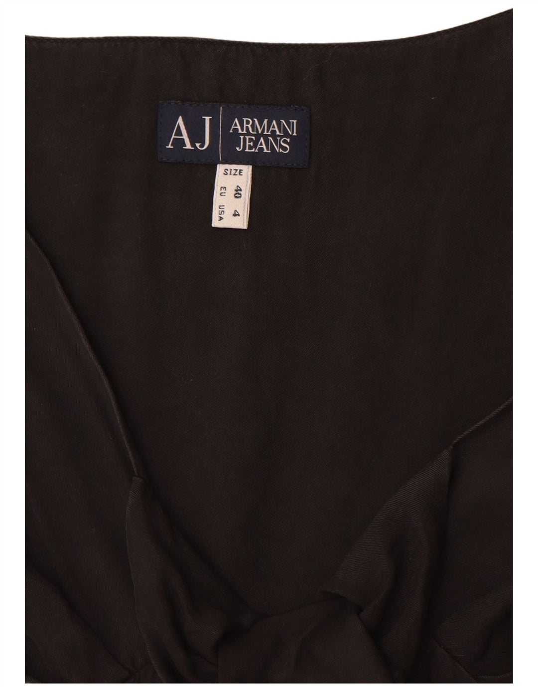 Abito Armani Jeans da donna senza maniche a trapezio EU 40 medio nero