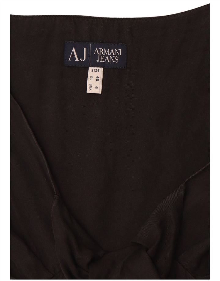 Abito Armani Jeans da donna senza maniche a trapezio EU 40 medio nero