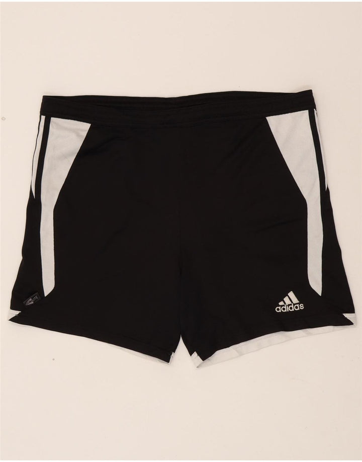 ADIDAS Mens Climalite Sport Shorts Large  Black Colourblock Polyester Vintage Adidas and Second-Hand Adidas from Messina Hembry 
