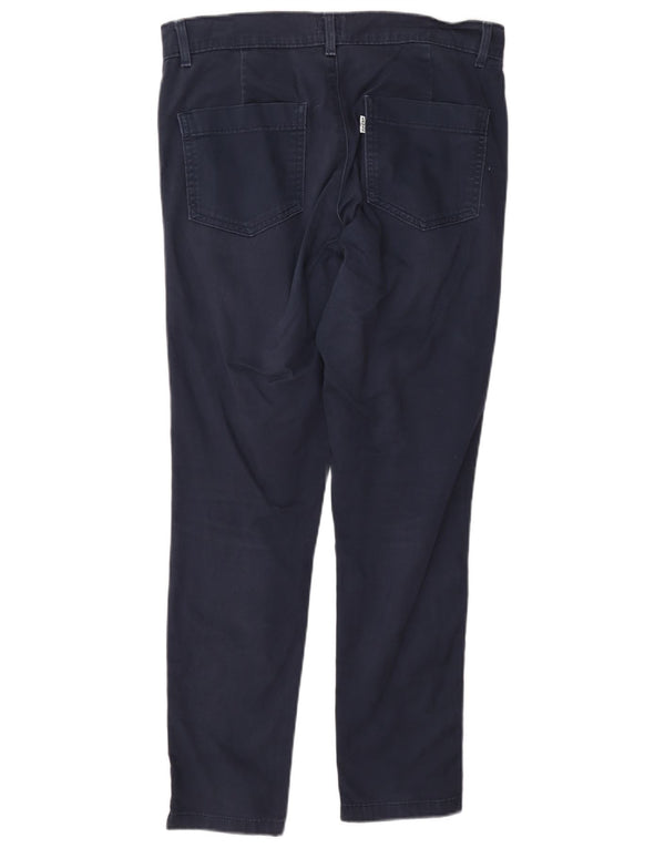 Pantaloni chino slim da donna Levi's W26 L27 cotone blu navy