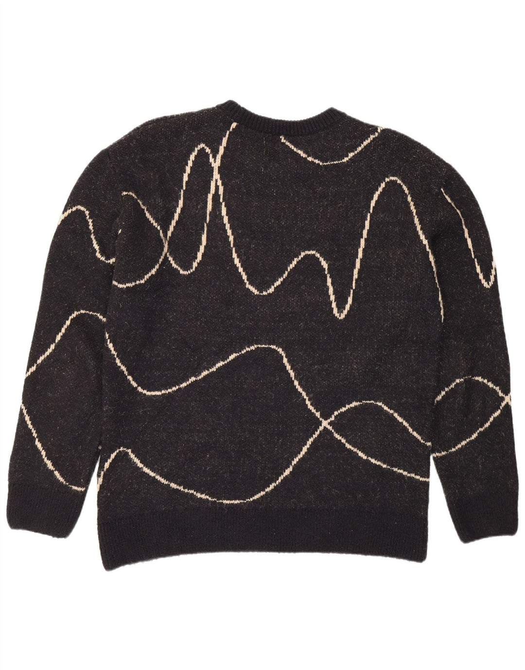 Maglione maglione girocollo da uomo Zara XL a righe nere