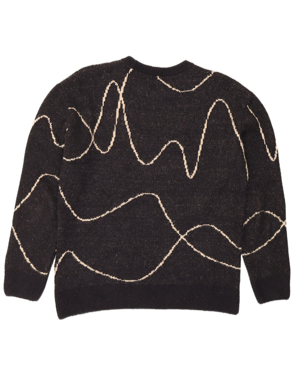 Maglione maglione girocollo da uomo Zara XL a righe nere