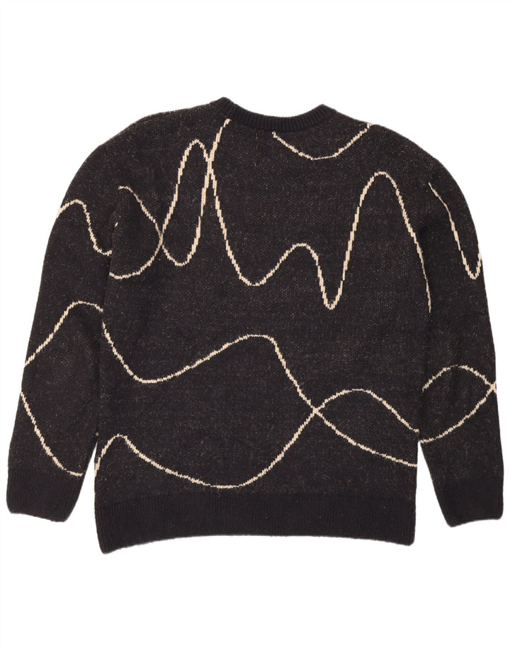 Maglione maglione girocollo da uomo Zara XL a righe nere