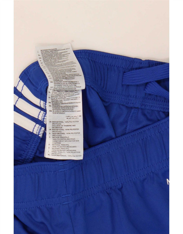 Pantaloncini sportivi Adidas Aeroready da ragazzo 9-10 anni in poliestere blu