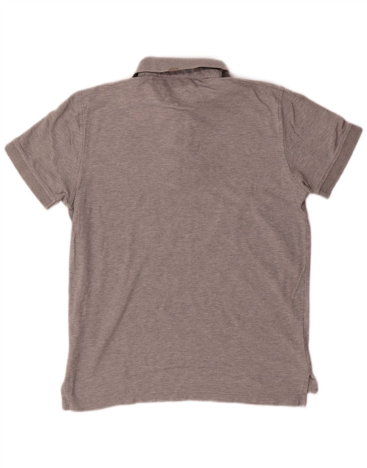 TOMMY HILFIGER Polo da uomo vestibilità regolare in cotone grigio medio