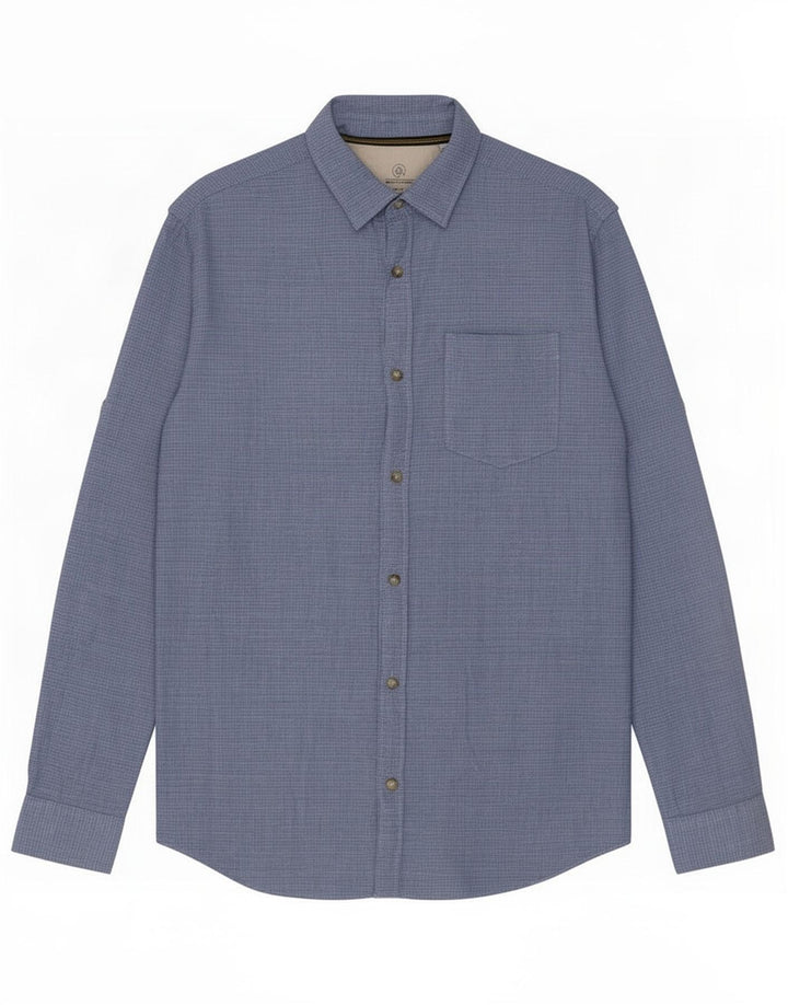 Camicia da uomo Jack & Jones grande in cotone maculato blu