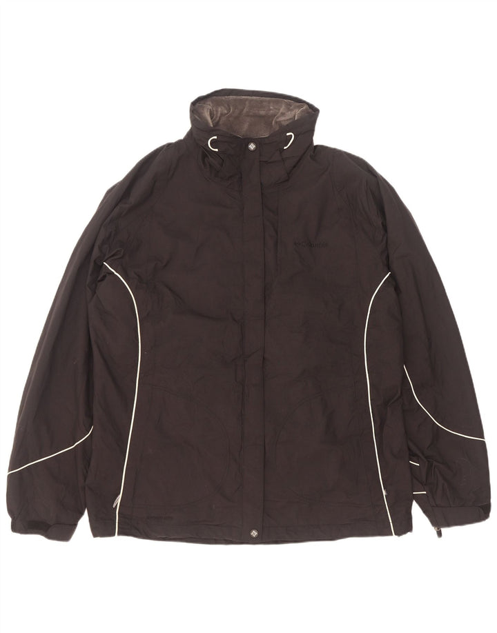 Giacca antipioggia da donna Columbia UK 16 grande nylon nero