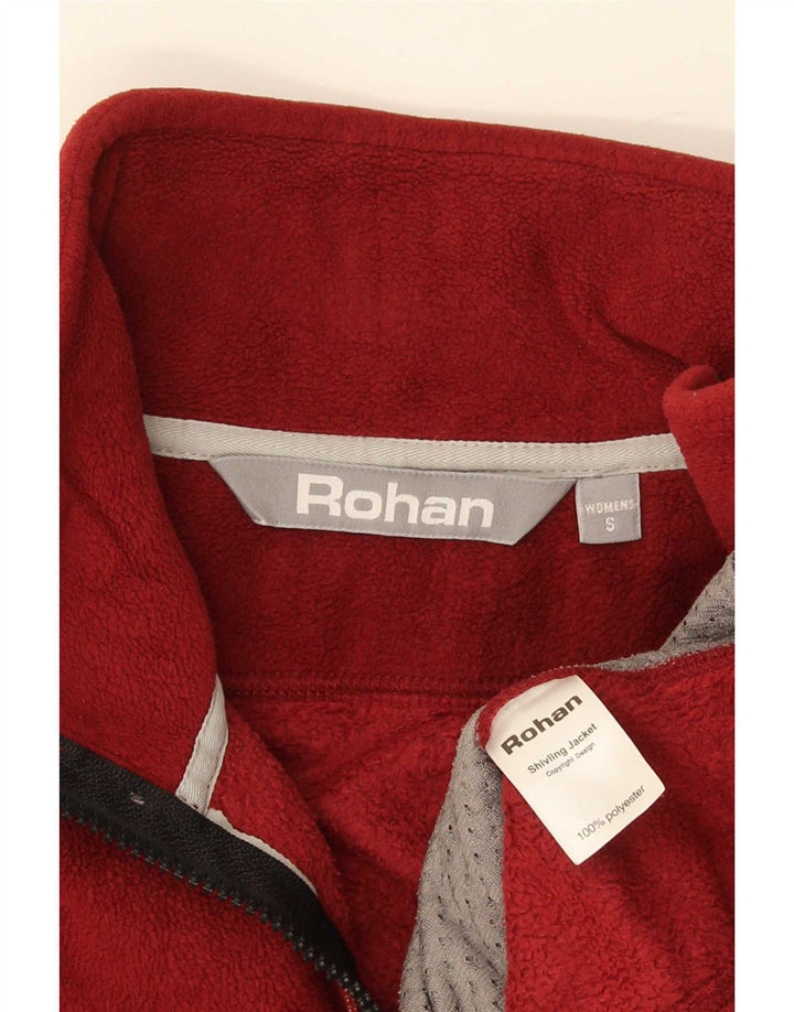 Giacca in pile oversize da donna Rohan UK 10 Small Poliestere rosso