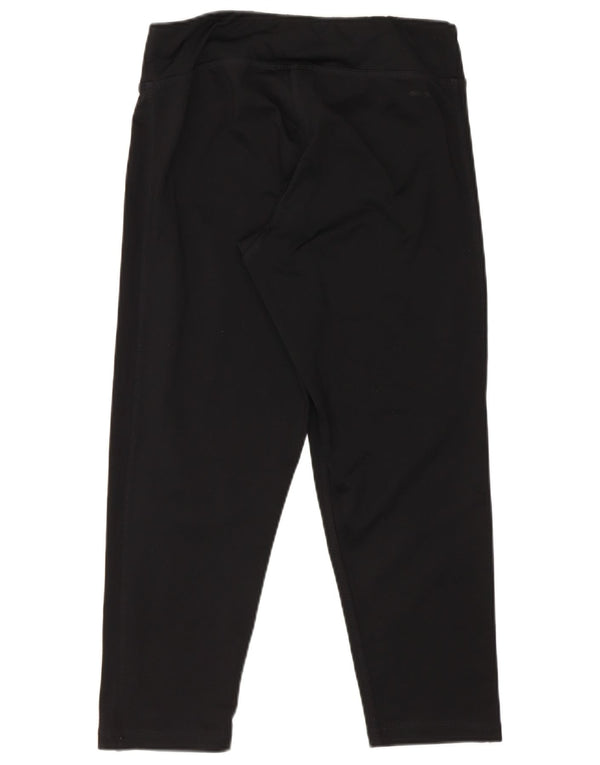Leggings Capri da donna Adidas UK 8/10 piccolo poliestere nero