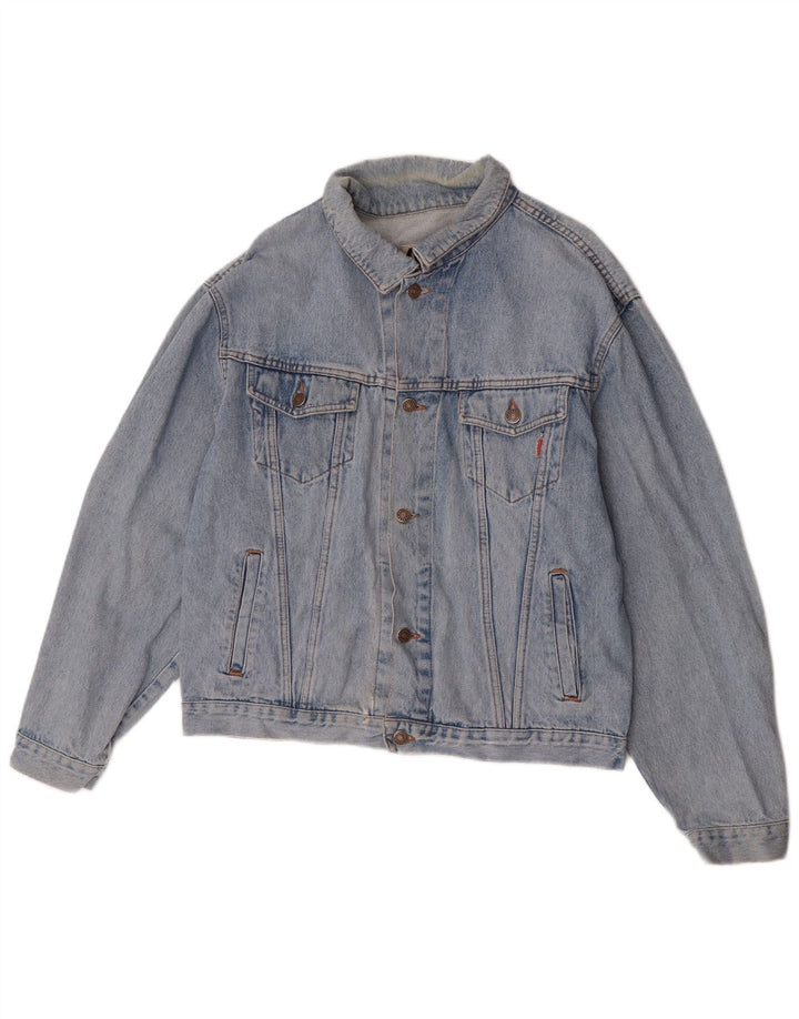 Giacca in denim da uomo Carrera UK 42 XL Blu